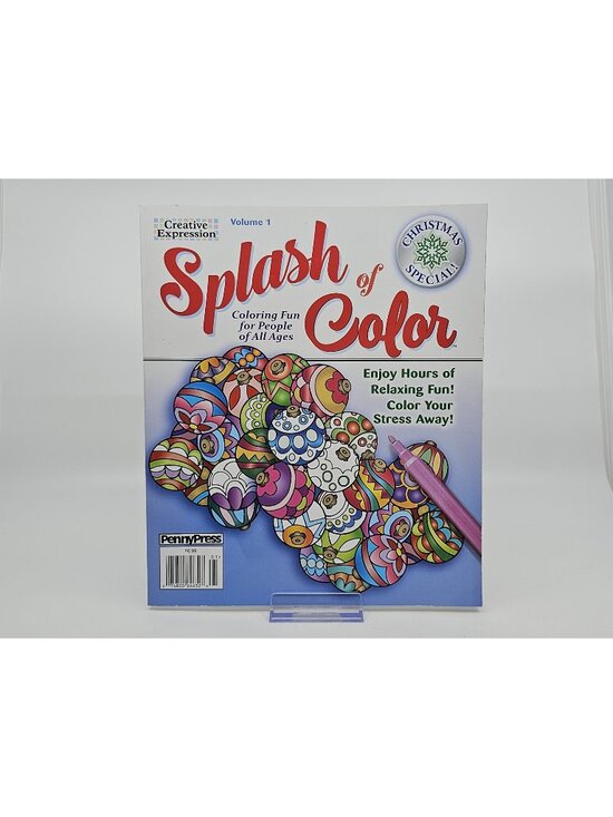 Other - Splash of Color Coloring Book Vol 1 Creative Expression Christmas Adult Kids